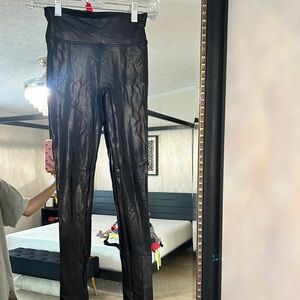 SPANX Shiny Black Leggings